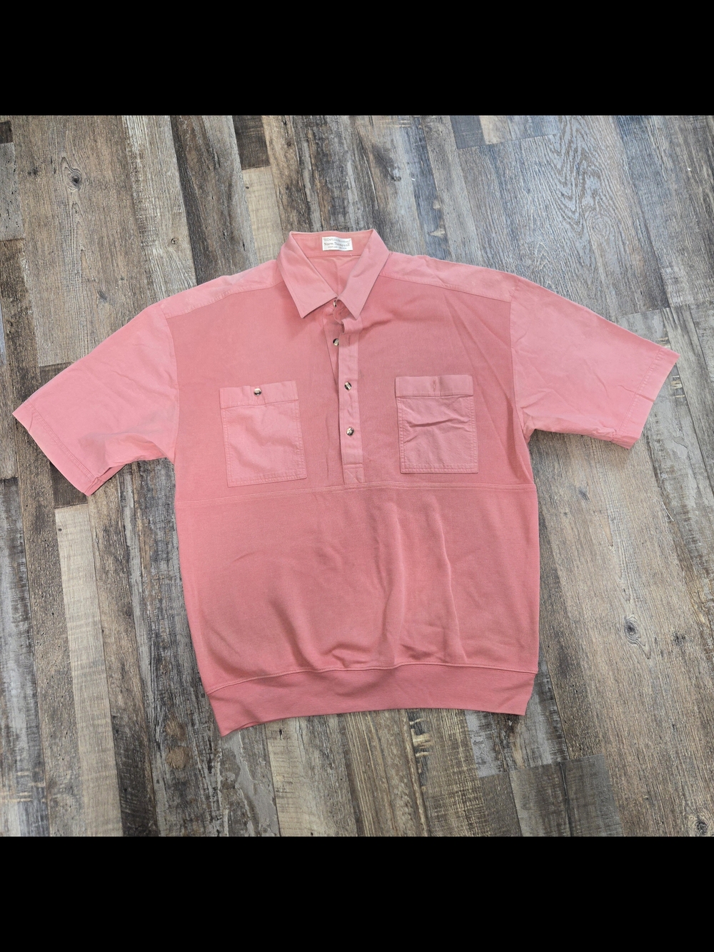 Norm Thompson Short-Sleeve Polo in Orange